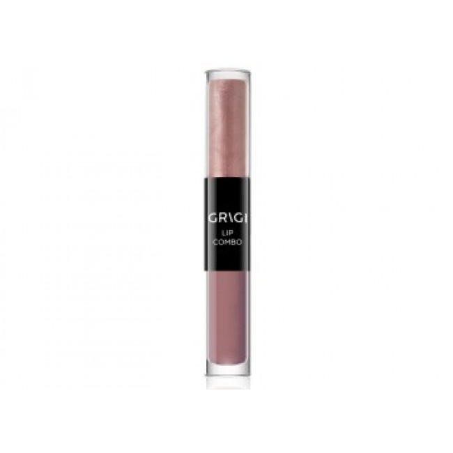 Дълготрайно течно червило мат и гланц  2 в 1 GRIGI LIP COMBO mat Lipstick No 02 NUNE MAUVE PINK