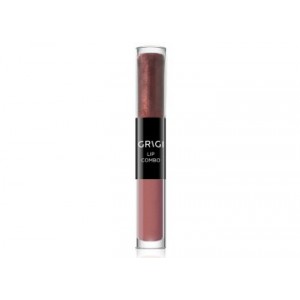 Дълготрайно течно червило мат и гланц 2 в 1 GRIGI LIP COMBO mat Lipstick No 03 NUDE PINK BROWN