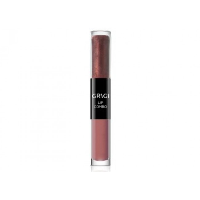 Дълготрайно течно червило мат и гланц  2 в 1 GRIGI LIP COMBO mat Lipstick No 03 NUDE PINK BROWN