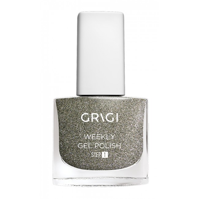 Гел лак за нокти без печене - Grigi weekly 597 metallic dark grey