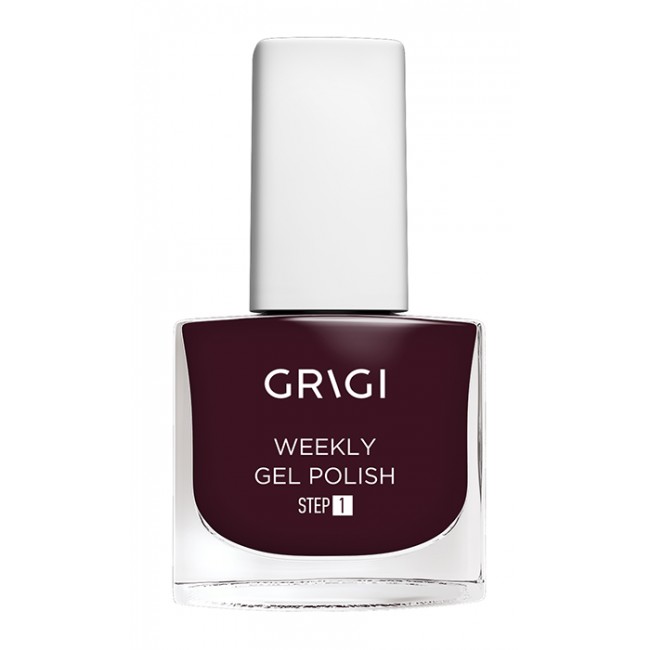 Гел лак за нокти без печене - Grigi weekly 633 dark red brown